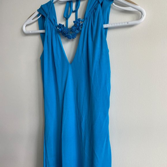 ROBERTO CAVALLI Blue Open-back Dress - Picture 5 of 9